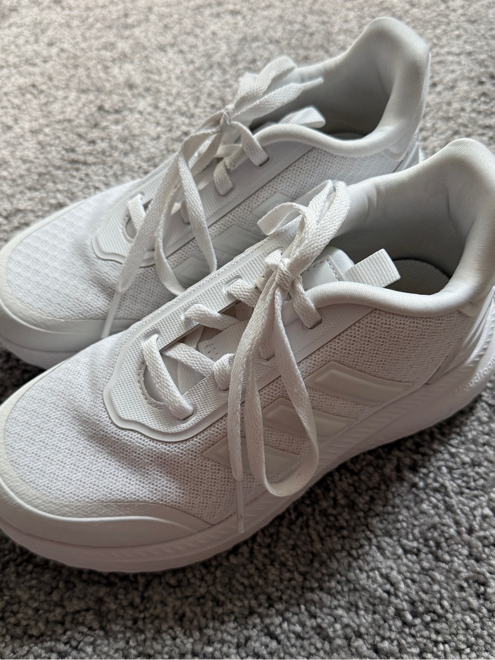 Girls’ White Adidas Sneakers